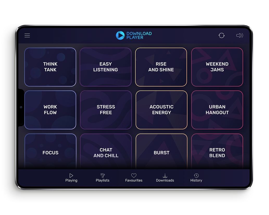 Download Player - The flexible solution for Luxury background music
